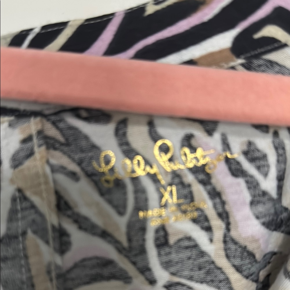 Lilly Pulitzer Black and Cream Sleeveless Dress